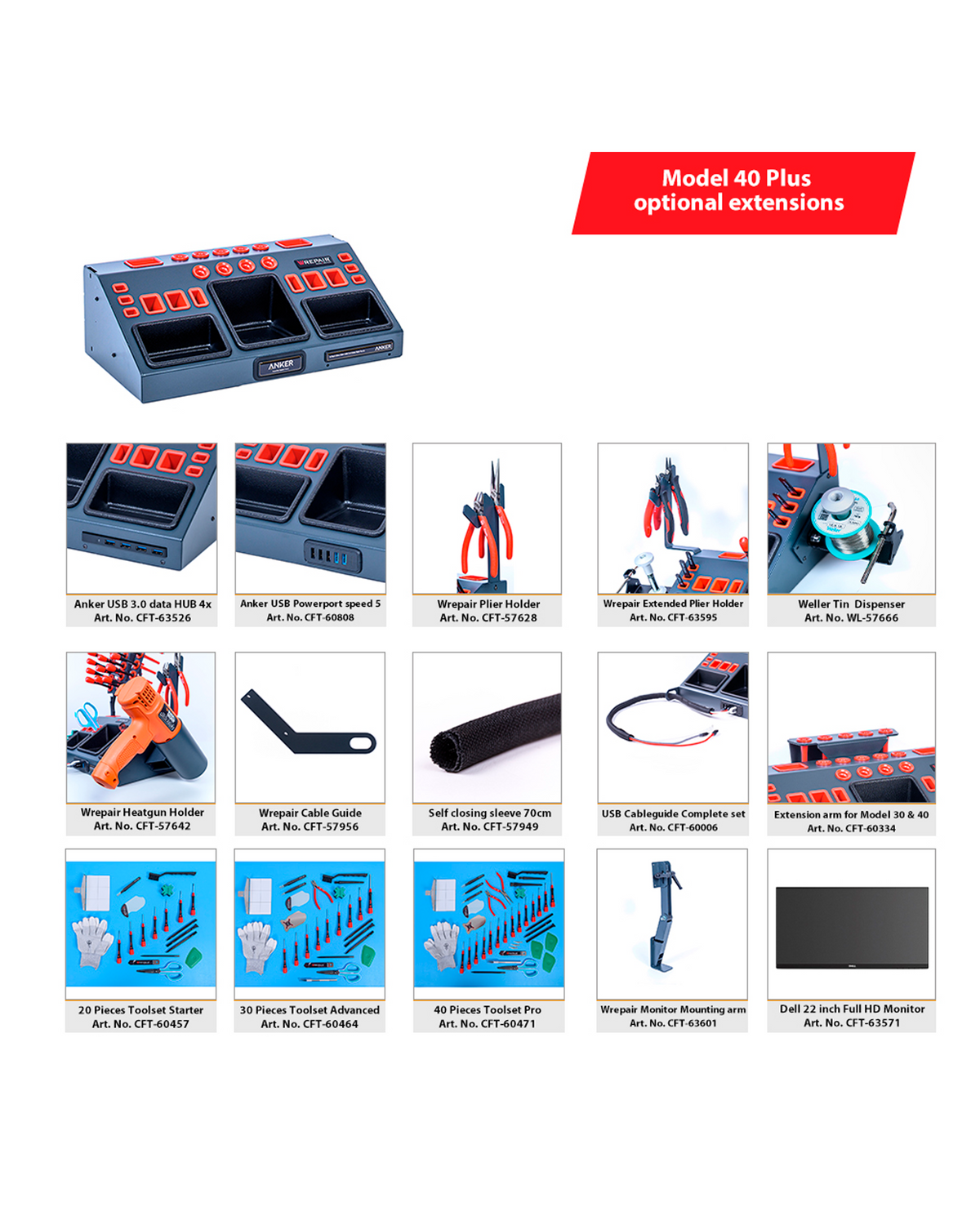 Station Model 40 Plus With USB Powerport HUB and NUC Ready (Wrepair)