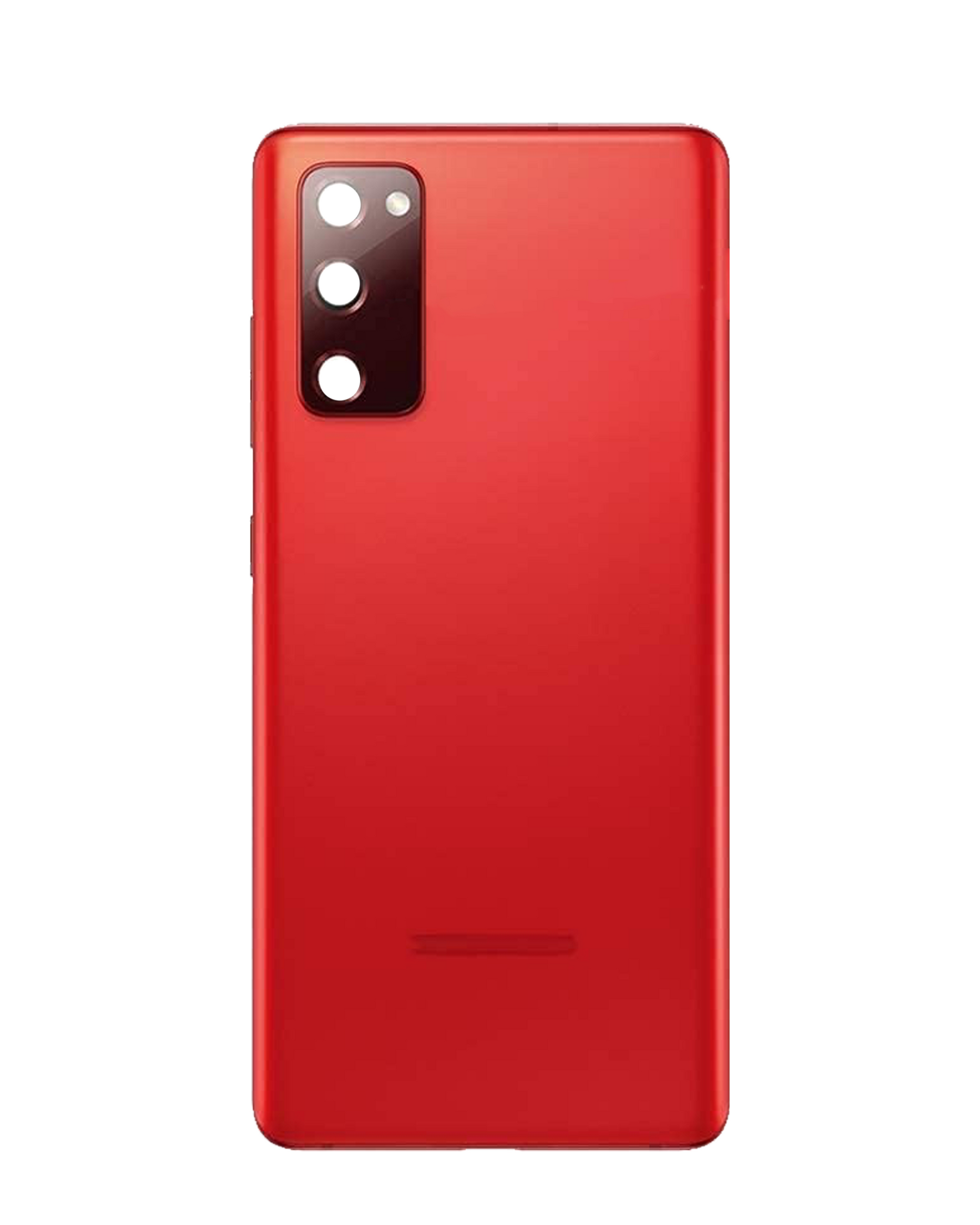 Replacement Back Cover Glass With Camera Lens Compatible For Samsung Galaxy S20 FE (Service Pack) (Cloud Red)