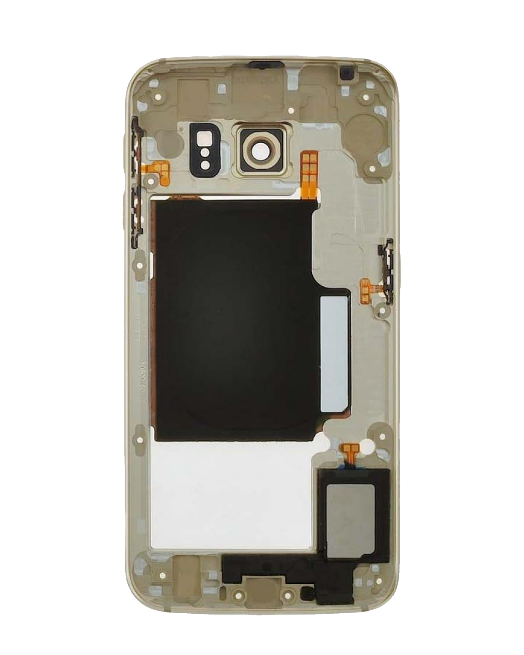 Replacement Mid-Frame Housing Compatible For Samsung Galaxy S6 Edge (Service Pack) (Gold Platinum)