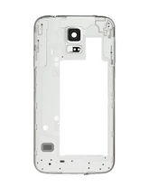 Mid-Frame Housing Replacement Compatible For Samsung Galaxy S5 (Service Pack) (Silver / Black)