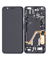 Replacement OLED Assembly With Frame Compatible For Google Pixel 4 XL (Refurbished) (Clearly White Power Button)