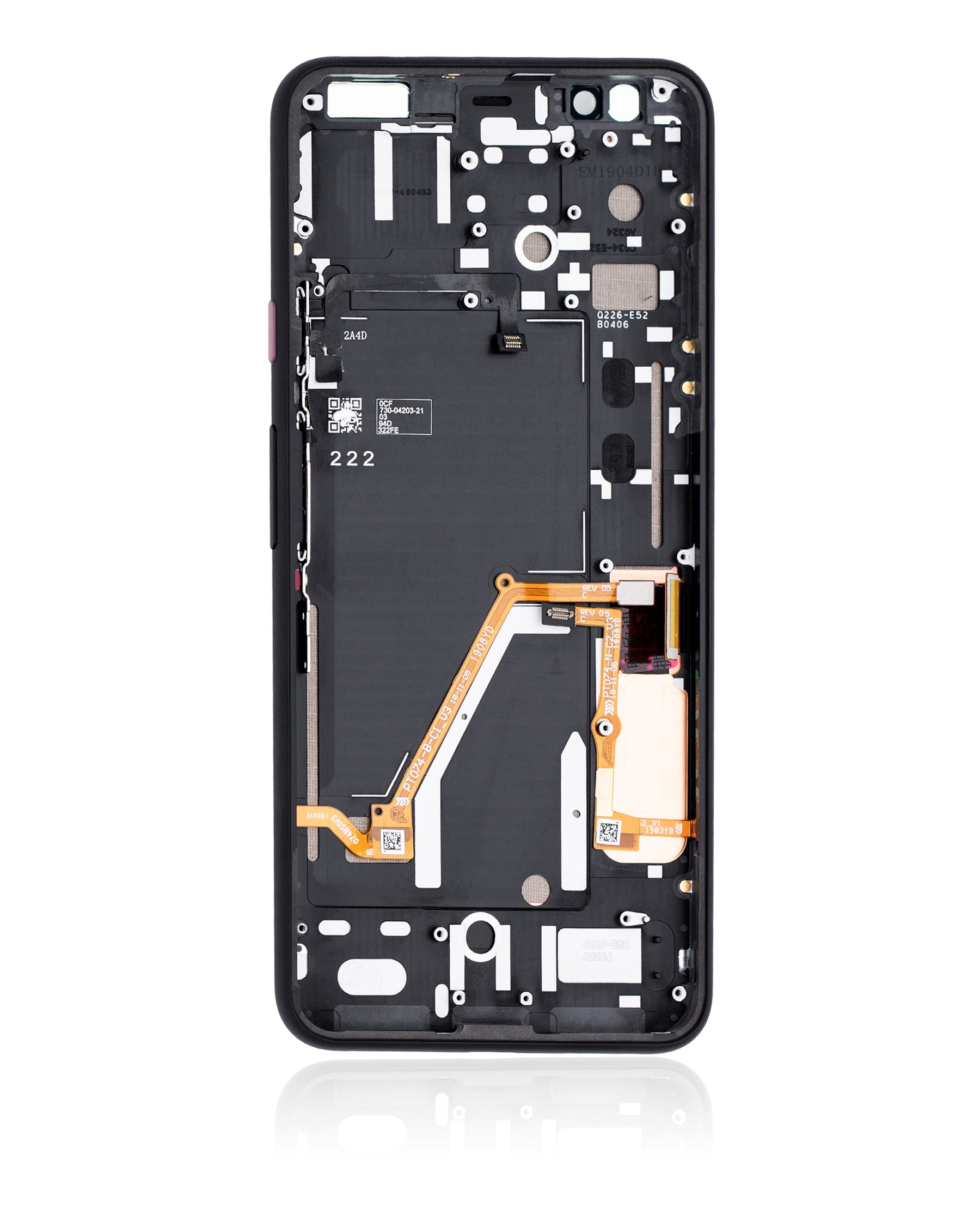 Replacement OLED Assembly With Frame Compatible For Google Pixel 4 XL (Refurbished) (Pink Power Button)