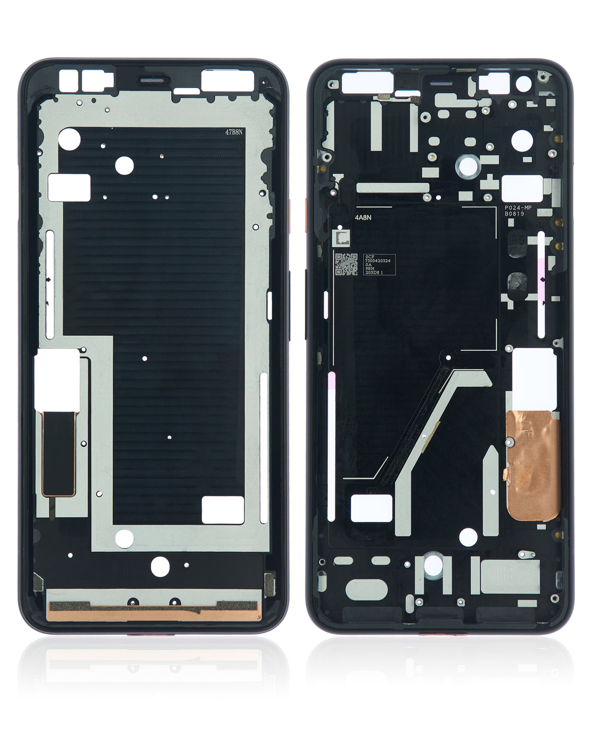 Mid-Frame Housing Compatible For Google Pixel 4XL Replacement  (Pink Power Button)
