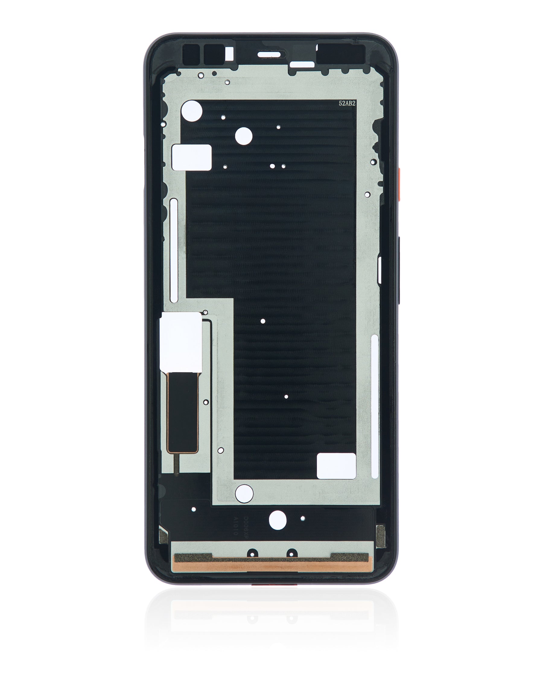 Replacement  Mid-Frame Housing Compatible For Google Pixel 4XL (Oh So Orange Power Button)
