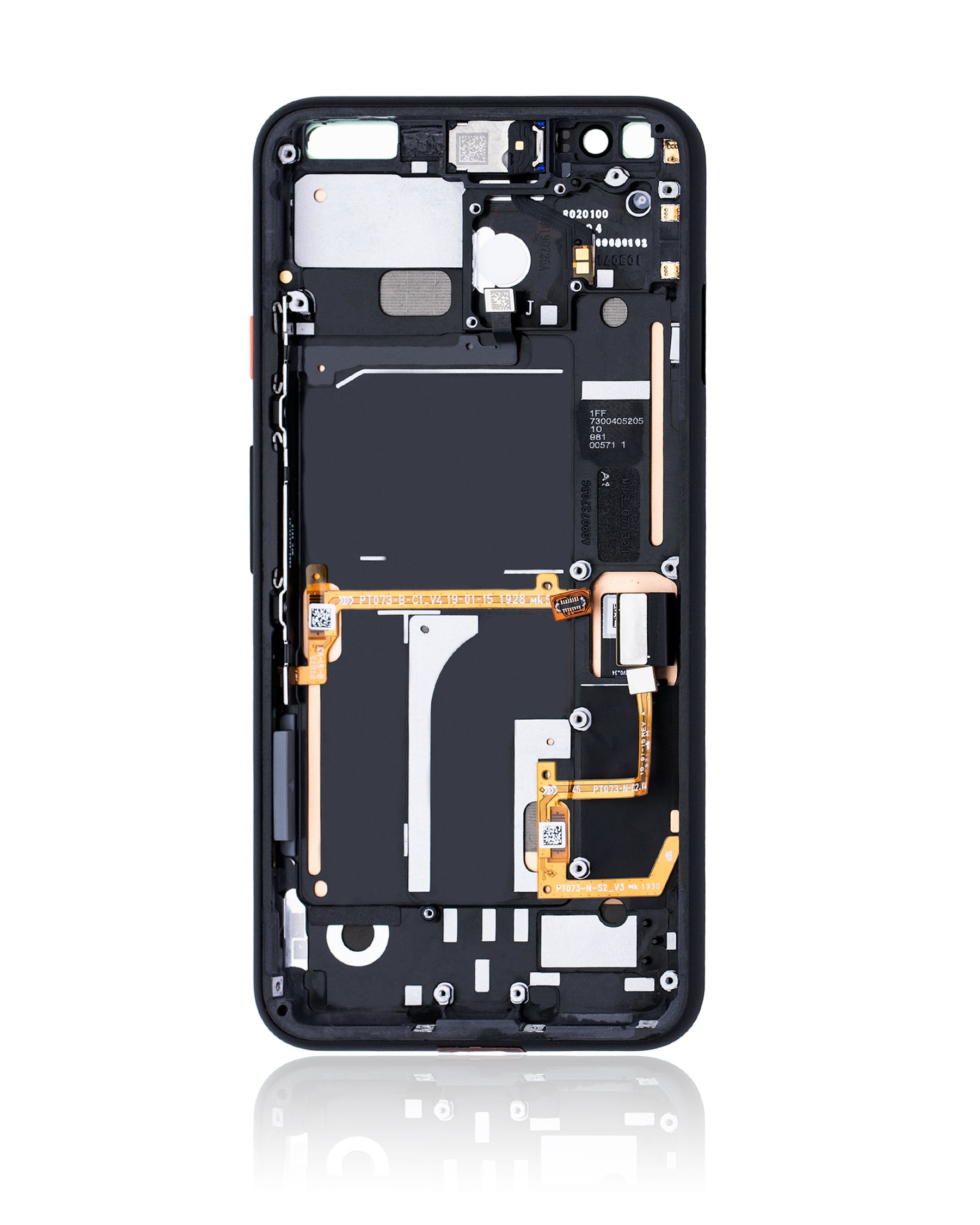 Replacement OLED Assembly With Frame Compatible For Google Pixel 4 (Refurbished) (Oh So Orange Power Button)