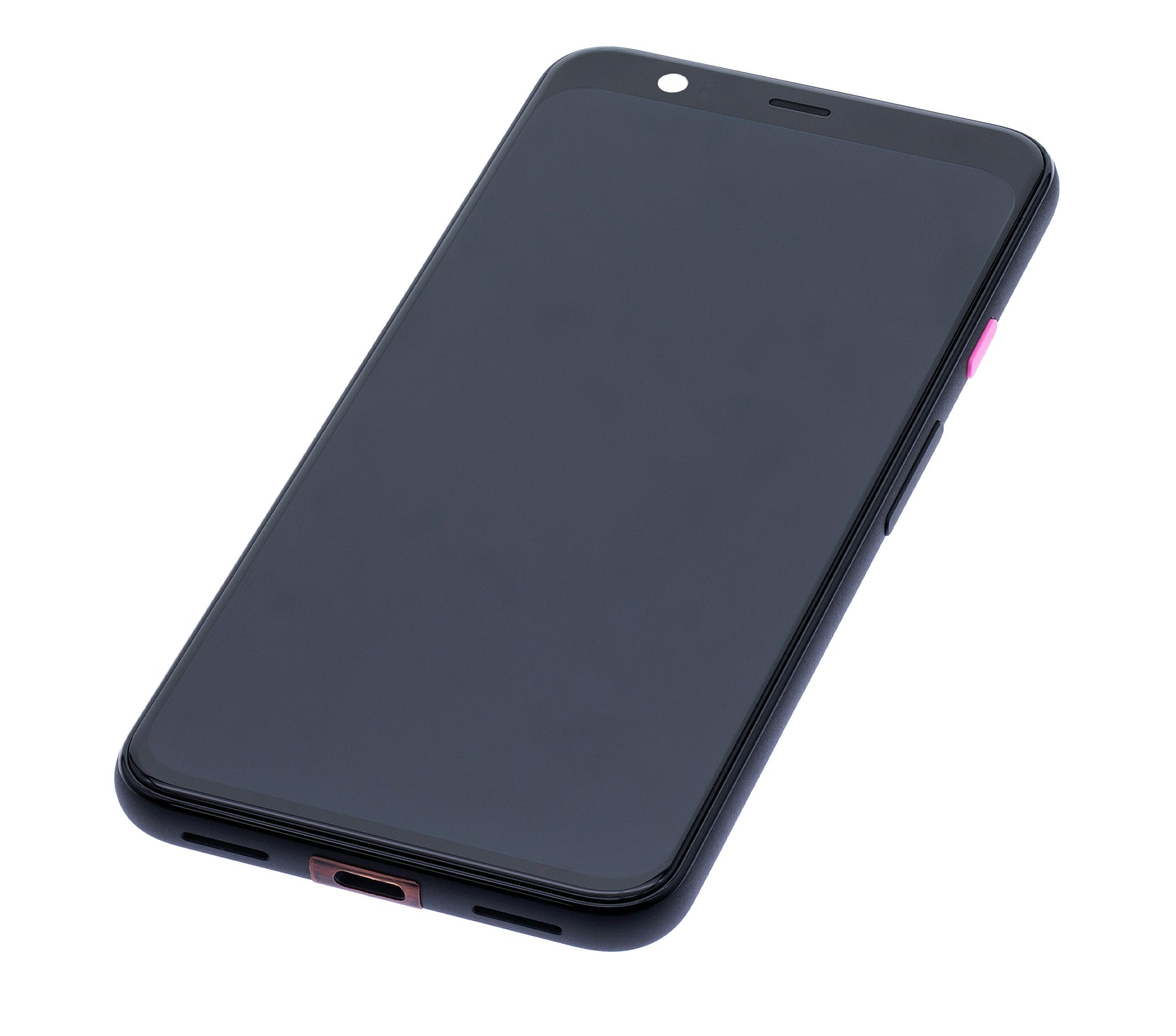 OLED Assembly With Frame Compatible For Google Pixel 4 Replacement by Macfactory.in (Refurbished) (Clearly White Power Button)