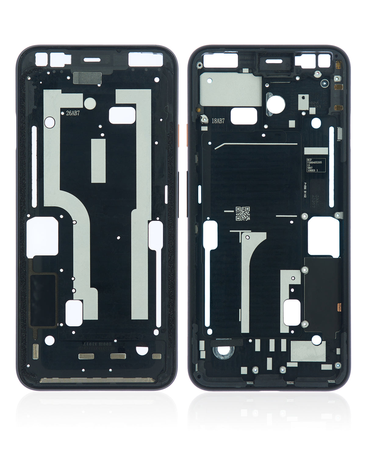 Mid-Frame Housing Compatible For Google Pixel 4 Replacement (Pink Power Button)