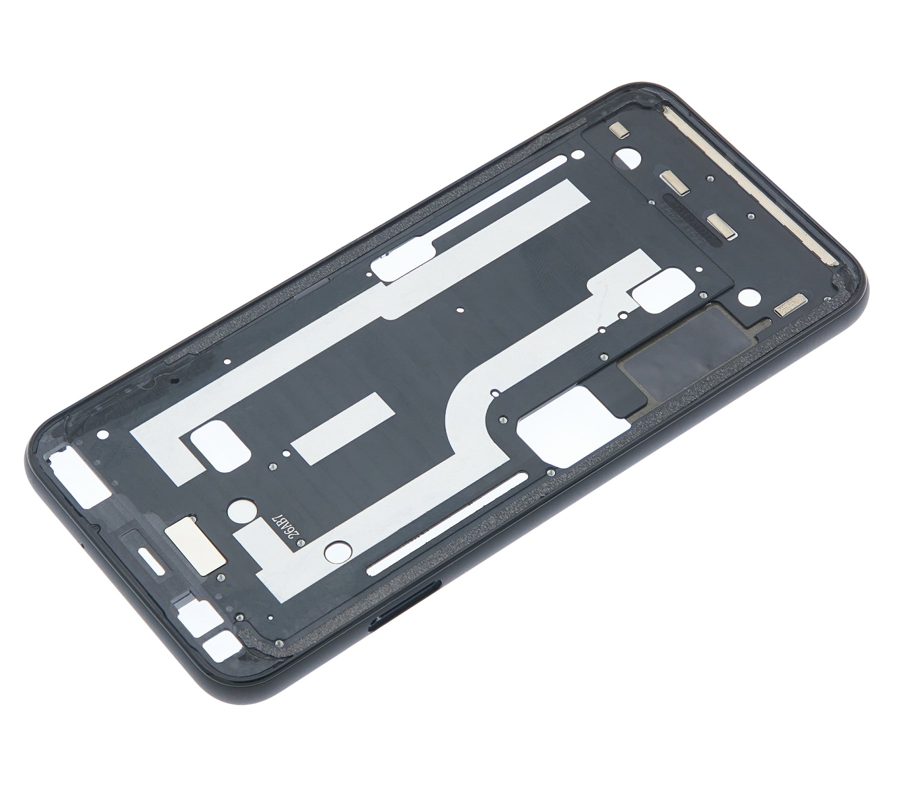 Mid-Frame Housing Compatible For Google Pixel 4 Replacement (Pink Power Button)