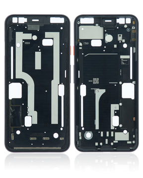 Mid-Frame Housing Compatible For Google Pixel 4 Replacement (Oh So Orange Power Button)