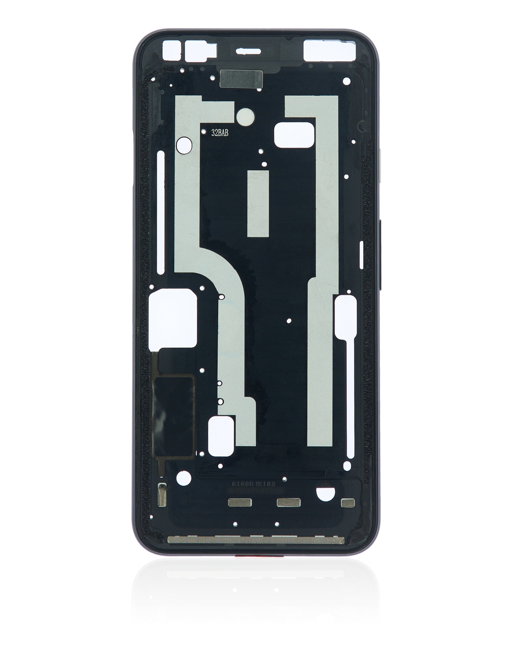 Mid-Frame Housing Compatible For Google Pixel 4 Replacement (Clearly White Power Button)