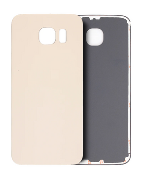 Back Cover Glass Replacement  Compatible For Samsung Galaxy S6 (Service Pack) (Gold Platinum)