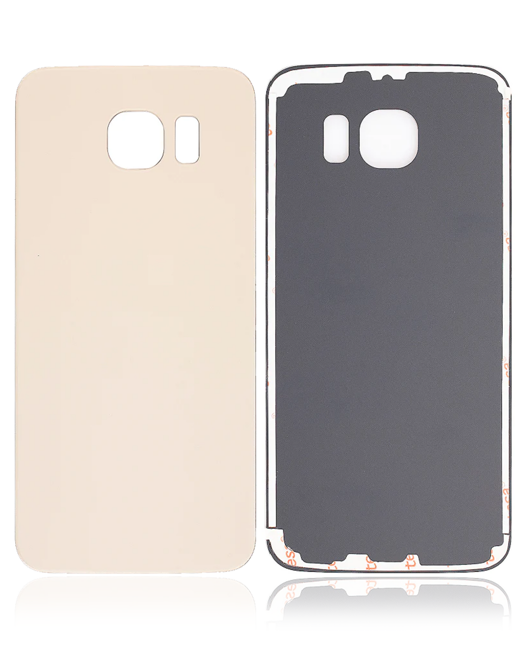 Back Cover Glass Replacement  Compatible For Samsung Galaxy S6 (Service Pack) (Gold Platinum)