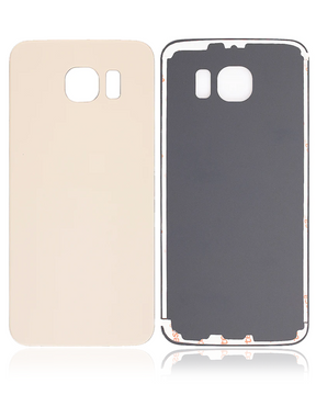 Back Cover Glass Replacement  Compatible For Samsung Galaxy S6 (Service Pack) (Gold Platinum)
