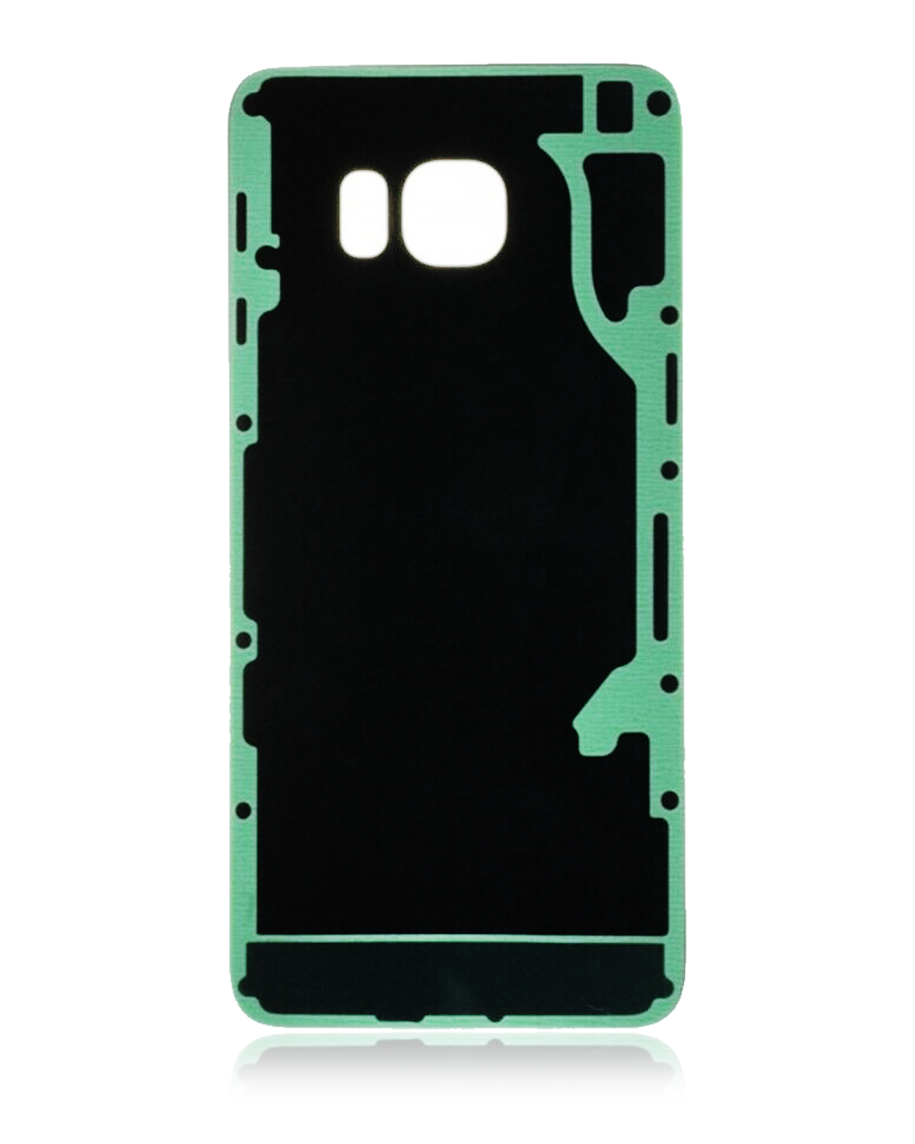 Replacement Back Cover Glass Compatible For Samsung Galaxy S6 Edge (Service Pack) (Black Sapphire)