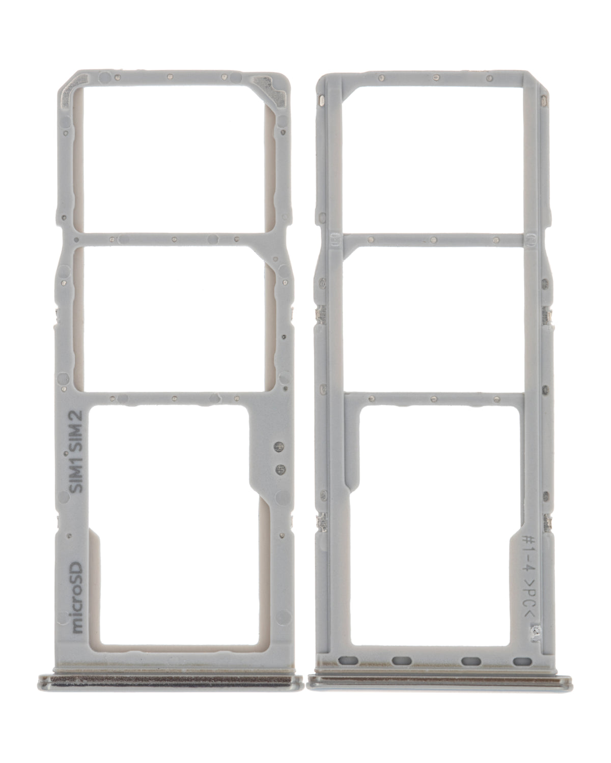 Dual Sim Card Tray Replacement Compatible For Samsung Galaxy A70 (A705 / 2019) (Silver)