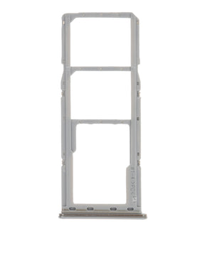 Dual Sim Card Tray Replacement Compatible For Samsung Galaxy A70 (A705 / 2019) (Silver)