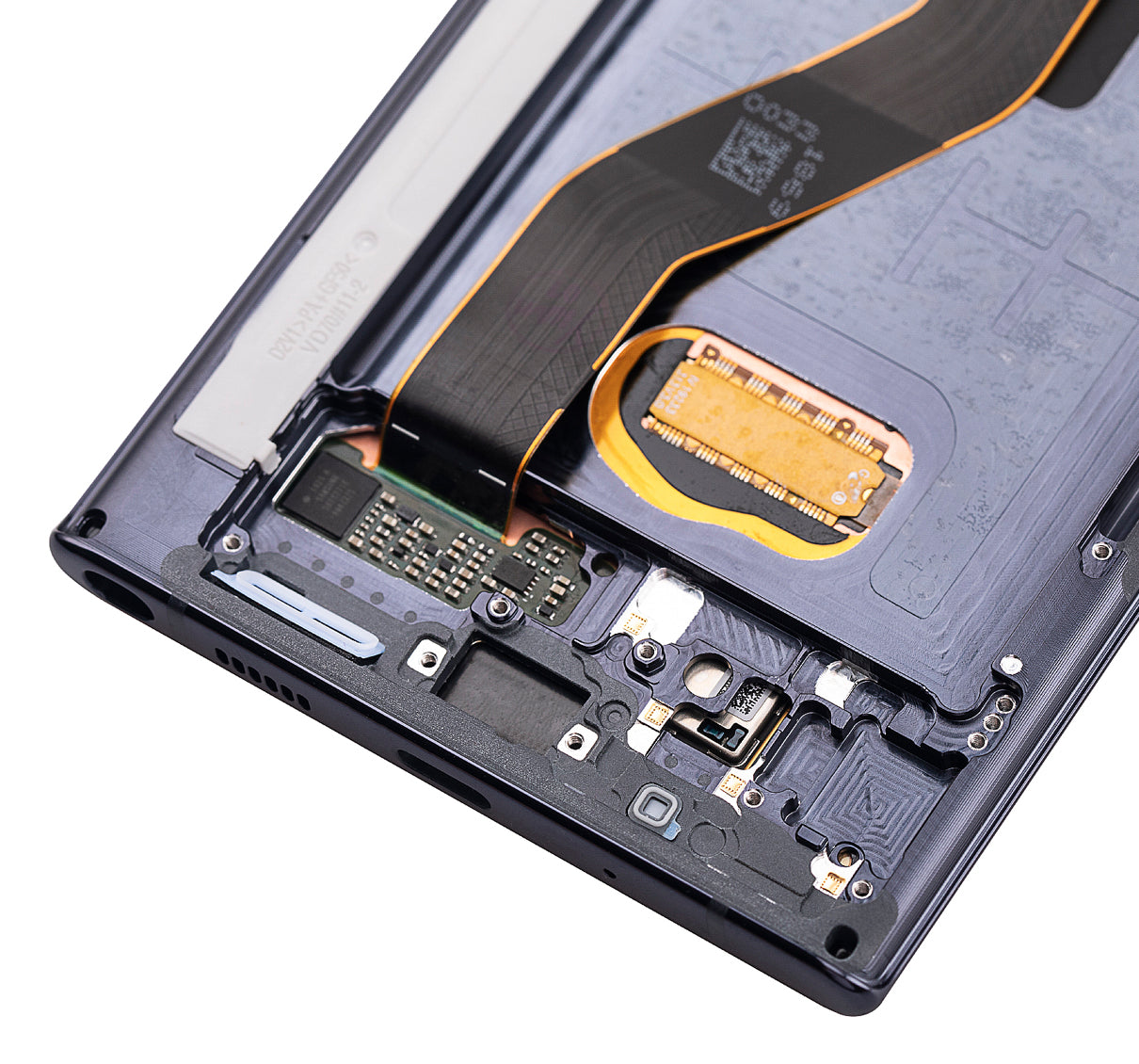 OLED Assembly With Frame Replacement  Compatible For Samsung Galaxy Note 10 Plus / 5G (Refurbished) (Aura Black)