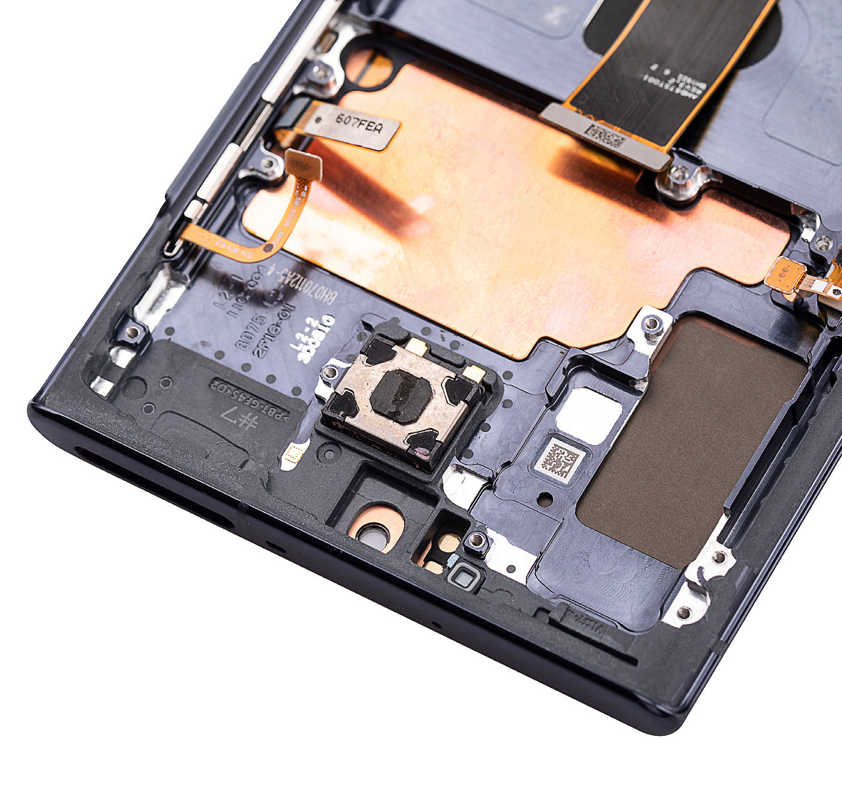 OLED Assembly With Frame Replacement  Compatible For Samsung Galaxy Note 10 Plus / 5G (Refurbished) (Aura Black)