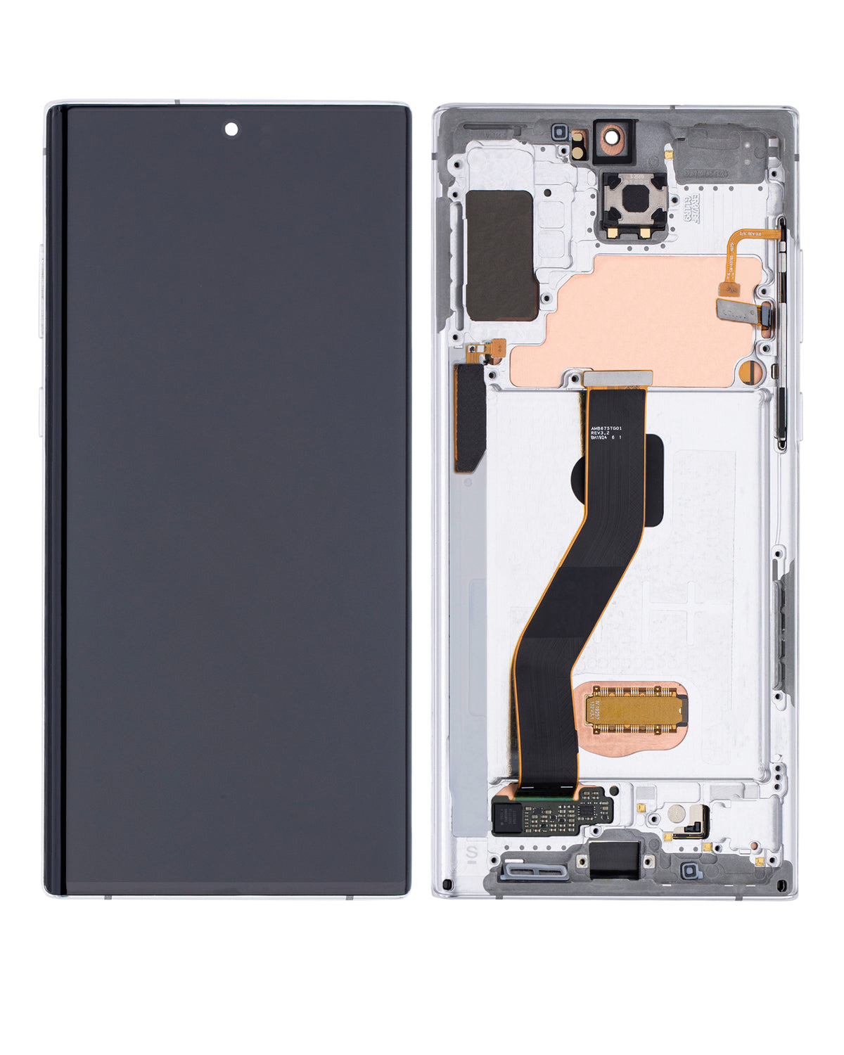 Replacement OLED Assembly With Frame Compatible For Samsung Galaxy Note 10 Plus / 5G (Refurbished) (Aura White)