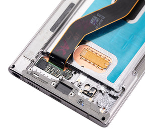 Replacement OLED Assembly With Frame Compatible For Samsung Galaxy Note 10 Plus / 5G (Refurbished) (Aura Glow / Silver)