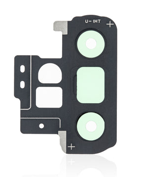 Replacement Back Camera Lens With Bracket / Bezel Compatible For Samsung Galaxy Note 10 Plus / 5G (Aura Black)