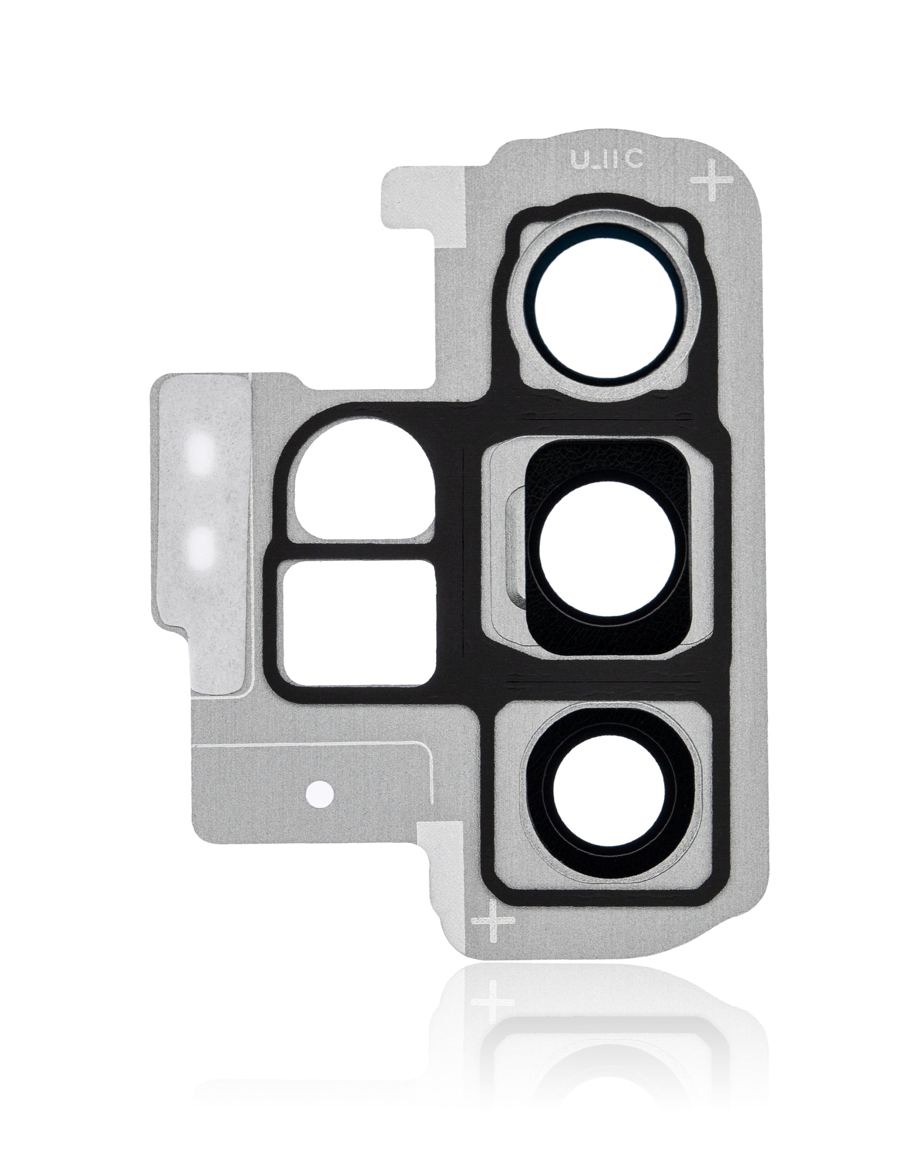 Replacement Back Camera Lens With Bracket / Bezel Compatible For Samsung Galaxy Note 10 Plus / 5G (Aura Glow / Silver)