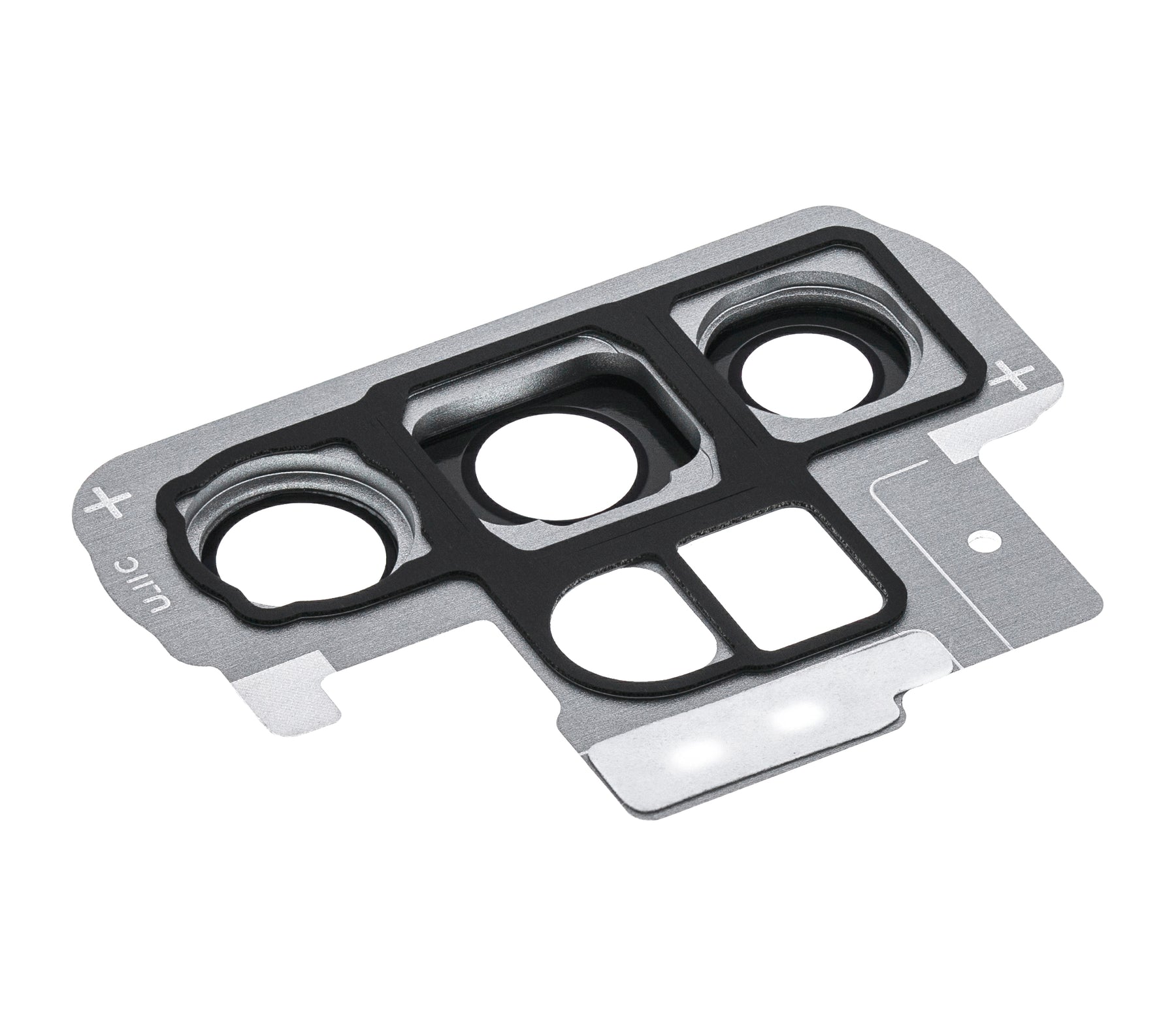 Replacement Back Camera Lens With Bracket / Bezel Compatible For Samsung Galaxy Note 10 Plus / 5G (Aura Glow / Silver)