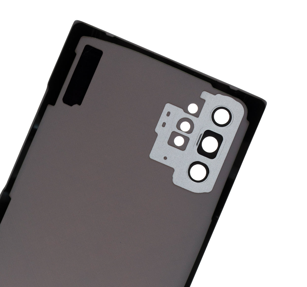 Replacement Back Cover Glass With Camera Lens Compatible For Samsung Galaxy Note 10 Plus / 5G (No Logo) (Vemake) (Aura Glow / Silver)