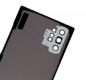 Replacement Back Cover Glass With Camera Lens Compatible For Samsung Galaxy Note 10 Plus / 5G (Service Pack) (Aura Glow / Silver)