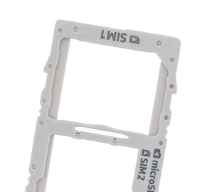 Replacement Dual Sim Card Tray Compatible For Samsung Galaxy Note 10 Plus / 5G (Aura Glow / Silver)