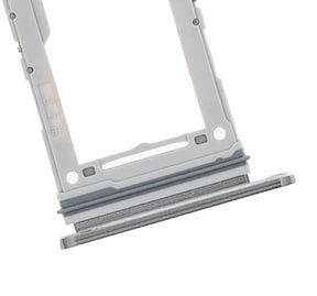 Replacement Dual Sim Card Tray Compatible For Samsung Galaxy Note 10 Plus / 5G (Aura Glow / Silver)