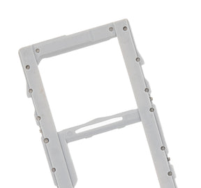 Replacement Dual Sim Card Tray Compatible For Samsung Galaxy Note 10 Plus / 5G (Aura Glow / Silver)