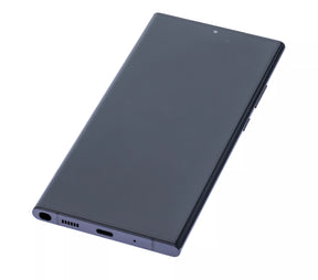 Replacement OLED Assembly With Frame Compatible For Samsung Galaxy Note 20 Ultra 5G (Service Pack) (Mystic Black)