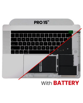 Top Case Assembly With Battery And Keyboard Compatible For MacBook Pro 15" Touch Bar (A1707 / Late 2016 / Mid 2017) (US Keyboard) (Space Gray)