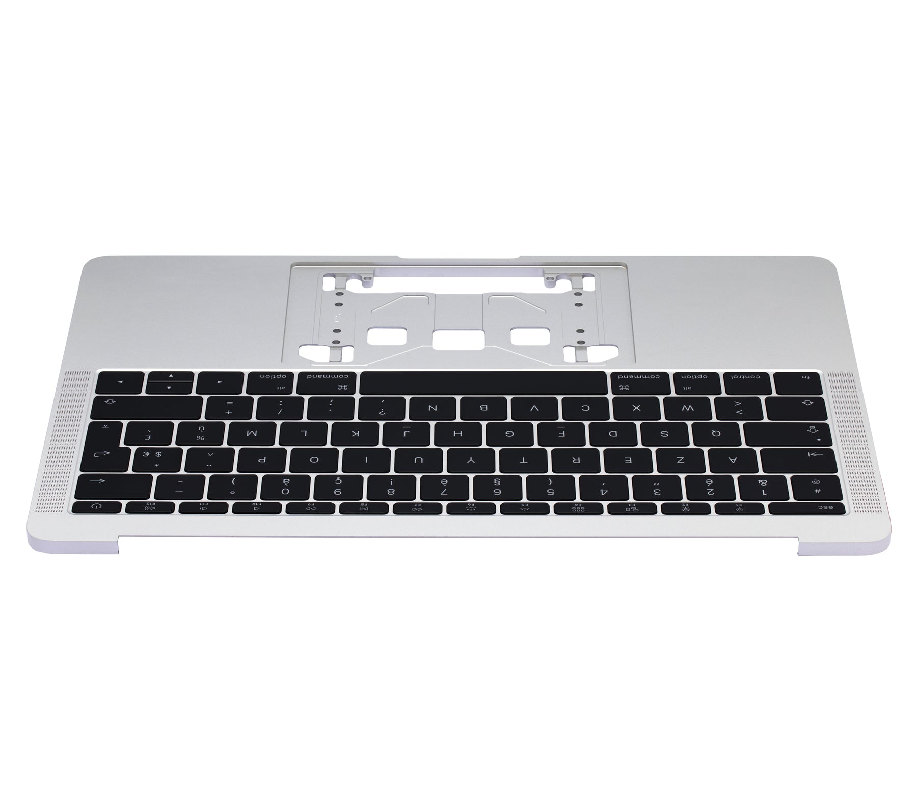 Top Case With Keyboard Compatible For MacBook Pro 13" Retina (A1708 / Late 2016 / Mid 2017) (French Keyboard) (Silver)