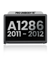 Complete LCD Display Assembly Compatible For MacBook Pro Unibody 15" (A1286 / Early 2011 / Late 2011 / Mid 2012) (Used OEM Pull: Grade B) (Anti-Glare)