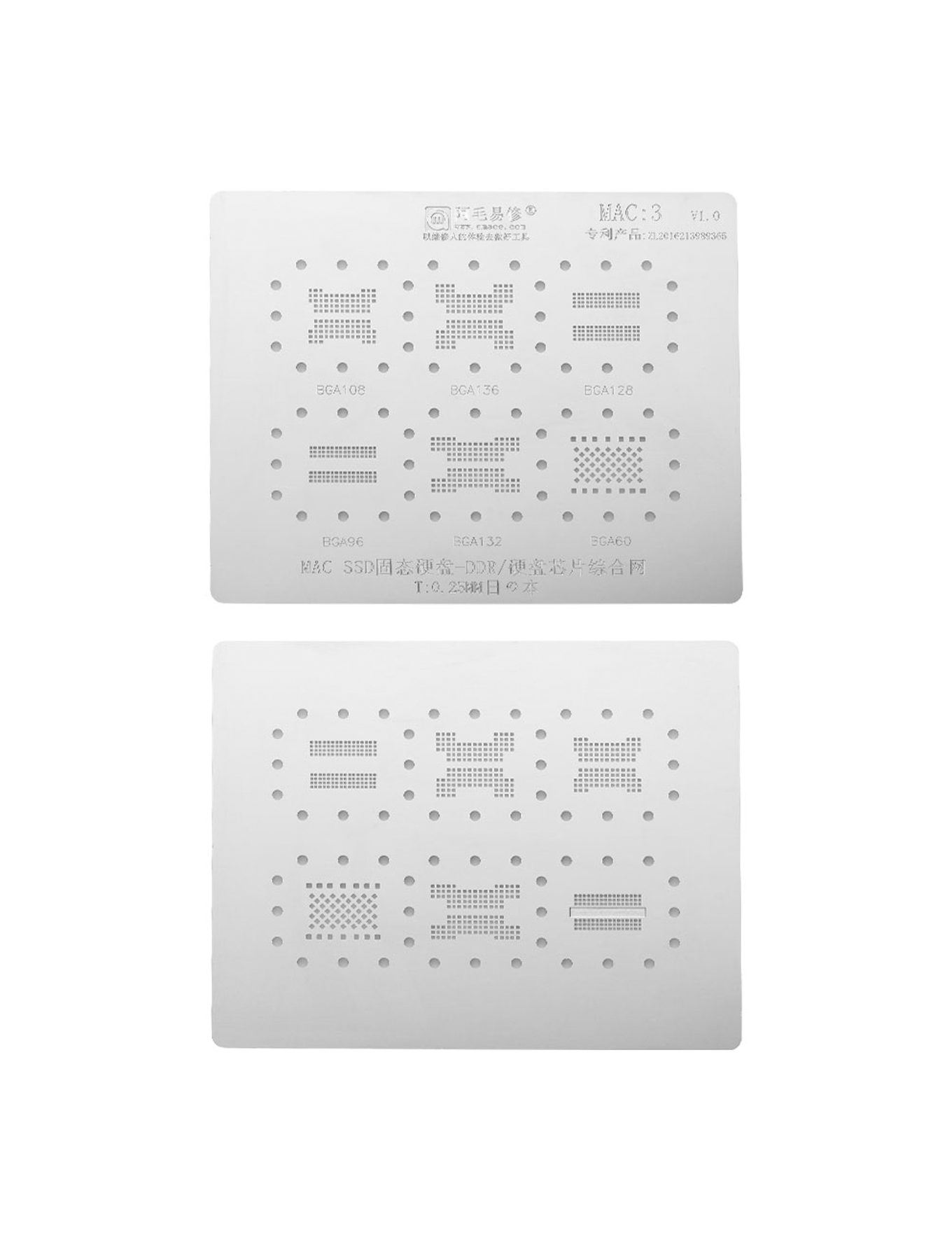 SD DDR IC Stencil - Compatible for MacBooks (MAC-3)