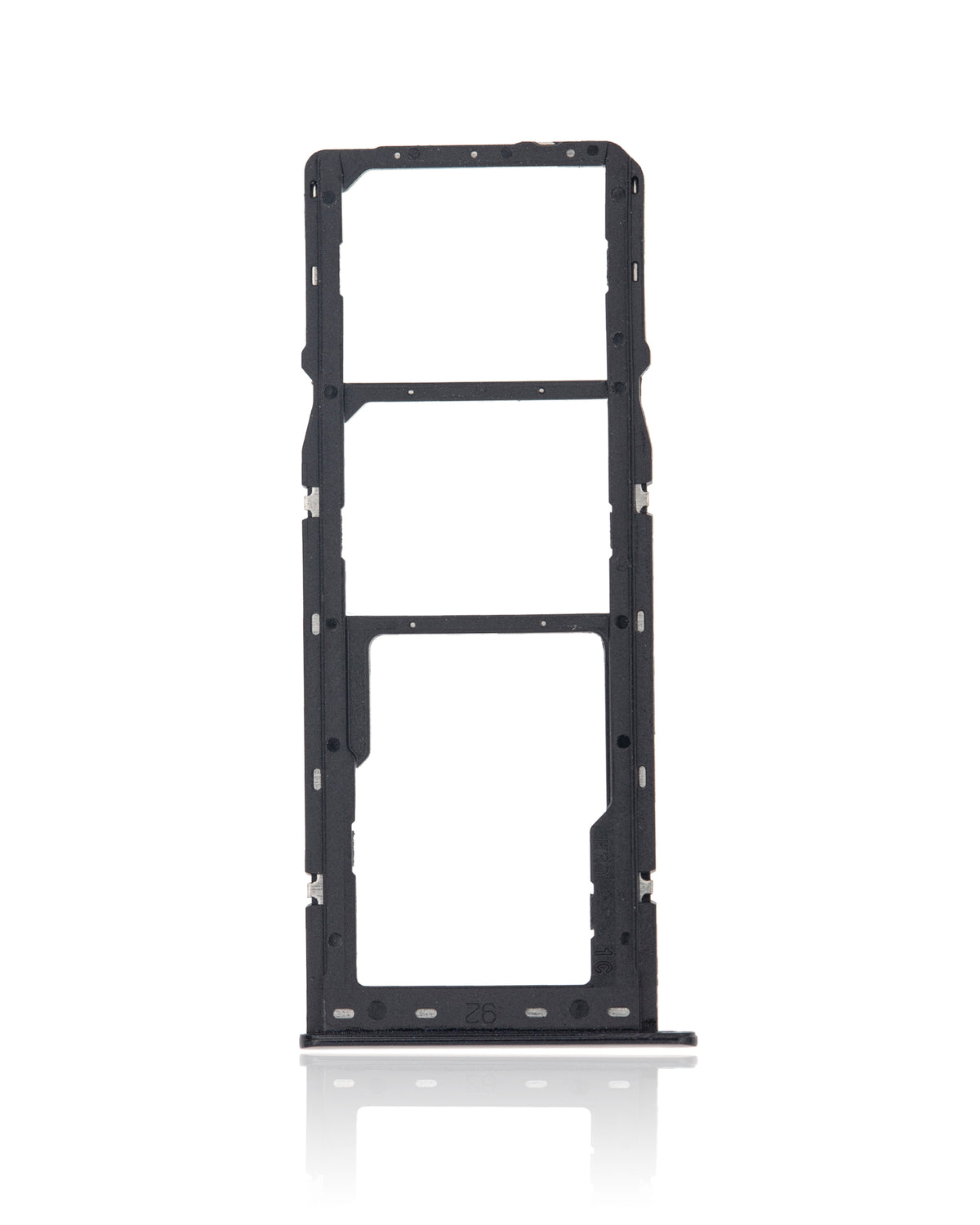 Dual Sim Card Tray Compatible For Samsung Galaxy A10s (A107 / 2019) / A20s (A207 / 2019) (Black)