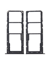 Dual Sim Card Tray Compatible For Samsung Galaxy A10s (A107 / 2019) / A20s (A207 / 2019) (Black)