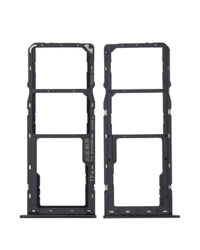 Dual Sim Card Tray Compatible For Samsung Galaxy A10s (A107 / 2019) / A20s (A207 / 2019) (Black)