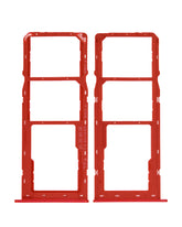Dual Sim Card Tray Compatible For Samsung Galaxy A10s (A107 / 2019) / A20s (A207 / 2019) (Red)