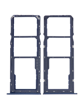 Dual Sim Card Tray Compatible For Samsung Galaxy A10s (A107 / 2019) / A20s (A207 / 2019) (Blue)
