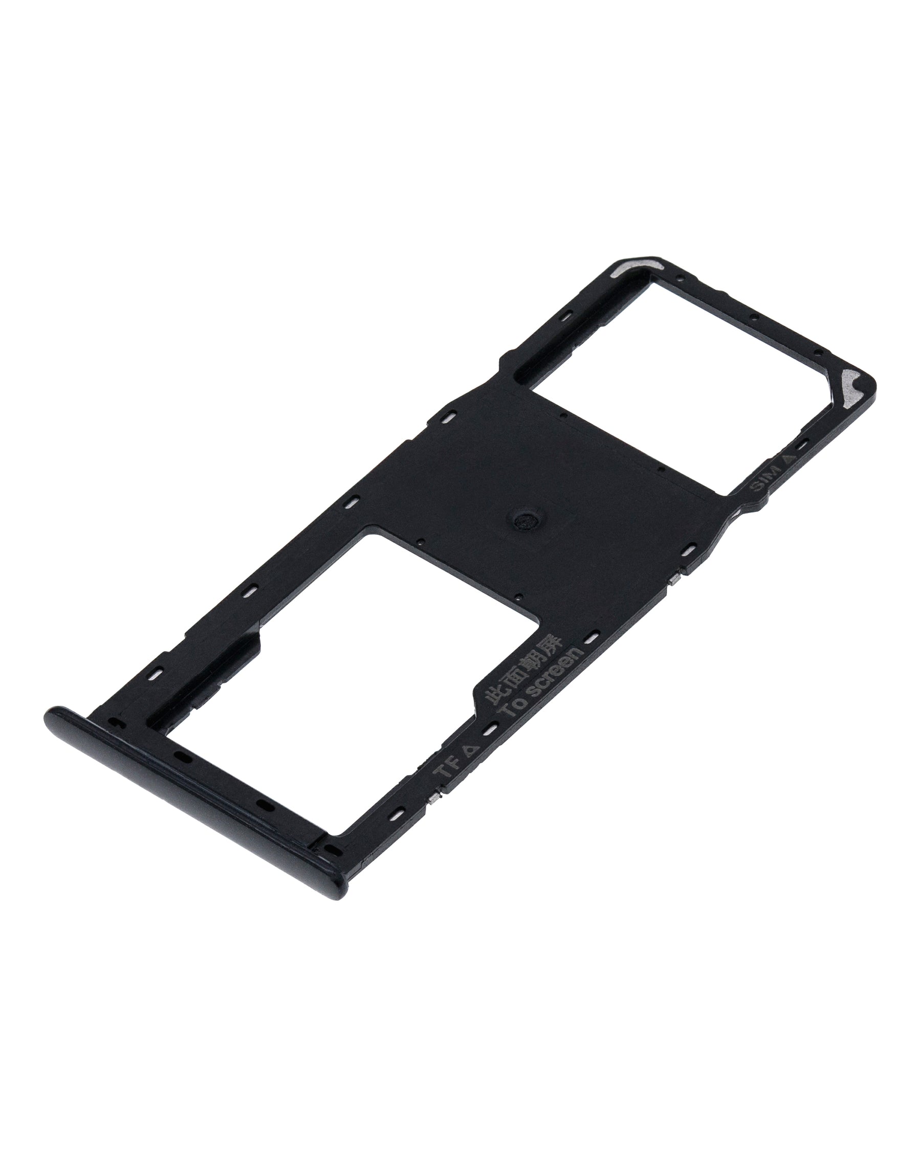 Single Sim Card Tray Compatible For Samsung Galaxy A10S (A107 / 2019) / A20S (A207 / 2019) (Black)
