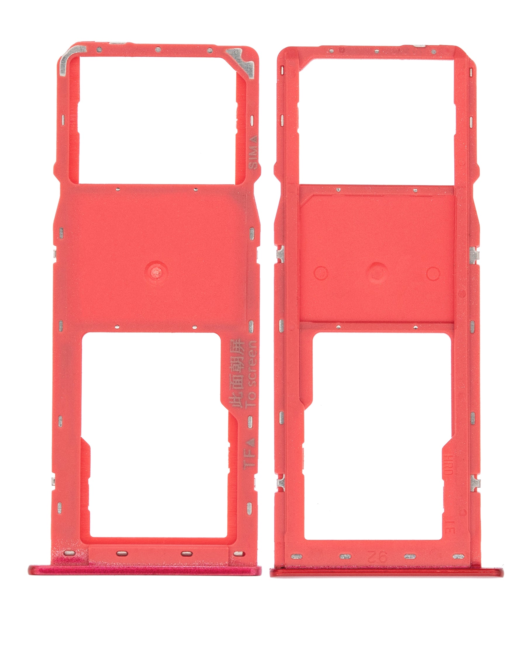 Single Sim Card Tray Compatible For Samsung Galaxy A10S (A107 / 2019) / A20S (A207 / 2019) (Red)