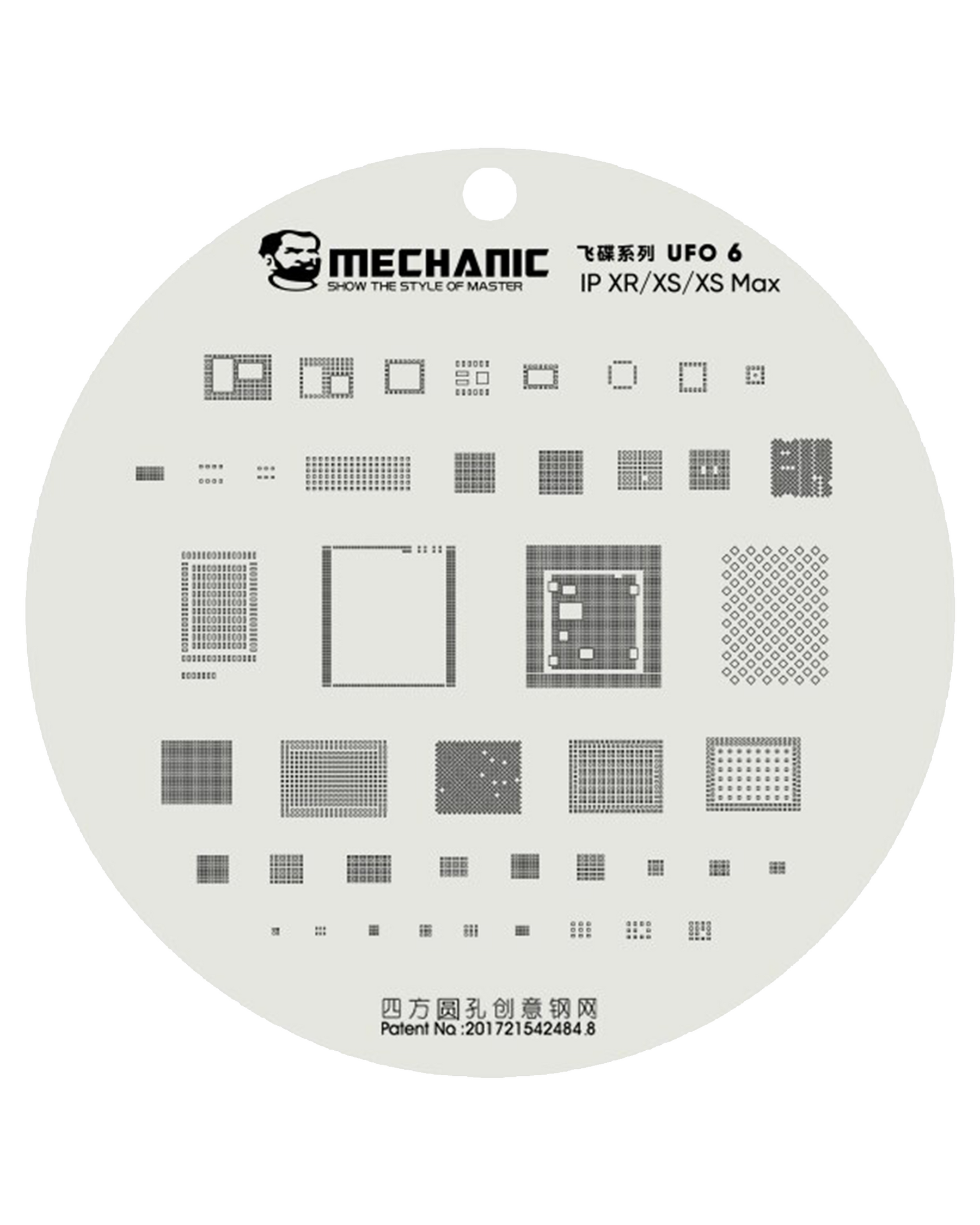 UFO Series BGA Reballing Stencil Full Set For iPhone 8 To 15 Pro Max (Mechanic)