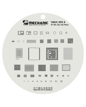 UFO Series BGA Reballing Stencil Full Set For iPhone 8 To 15 Pro Max (Mechanic)