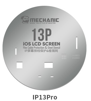 Screen Cable IC Protection Stencil Compatible For iPhone 11 To 13 Pro Max (Mechanic)