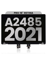 Complete LCD Display Assembly for MacBook Pro 16 (A2485, A2780, A2991) OEM Pull: Grade A Silver