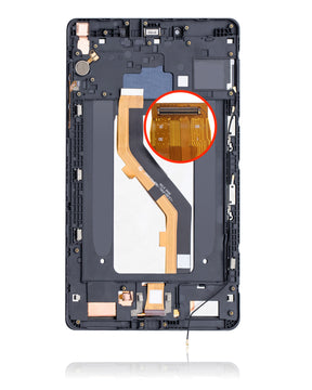 Replacement LCD Assembly With Frame Compatible For Samsung Galaxy Tab A 8.0" (2019) (T295) (LTE Version) (Refurbished) (Black)