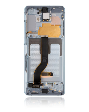 Replacement OLED Assembly With Frame Compatible For Samsung Galaxy S20 Plus 5G (Service Pack) (Cloud Blue)